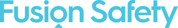 light blue logo fusion safety management