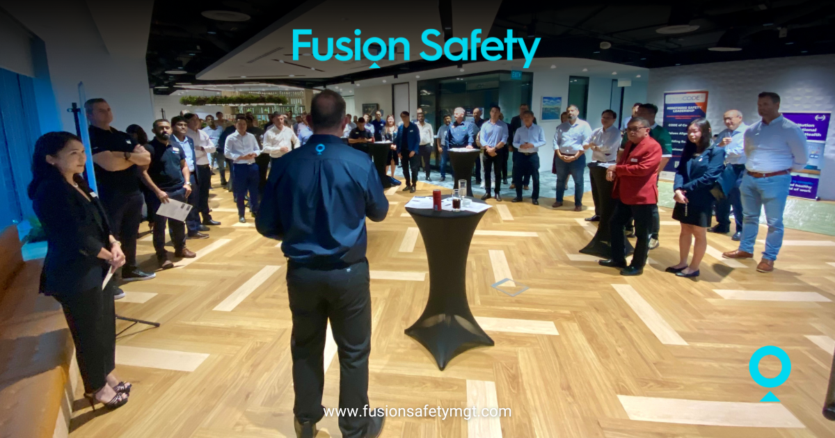 Craig Docherty, CEO of Fusion Safety Management, discussing Accelerated Culture Transformation (ACTS) with organisational leaders, focusing on safety culture and leadership innovation